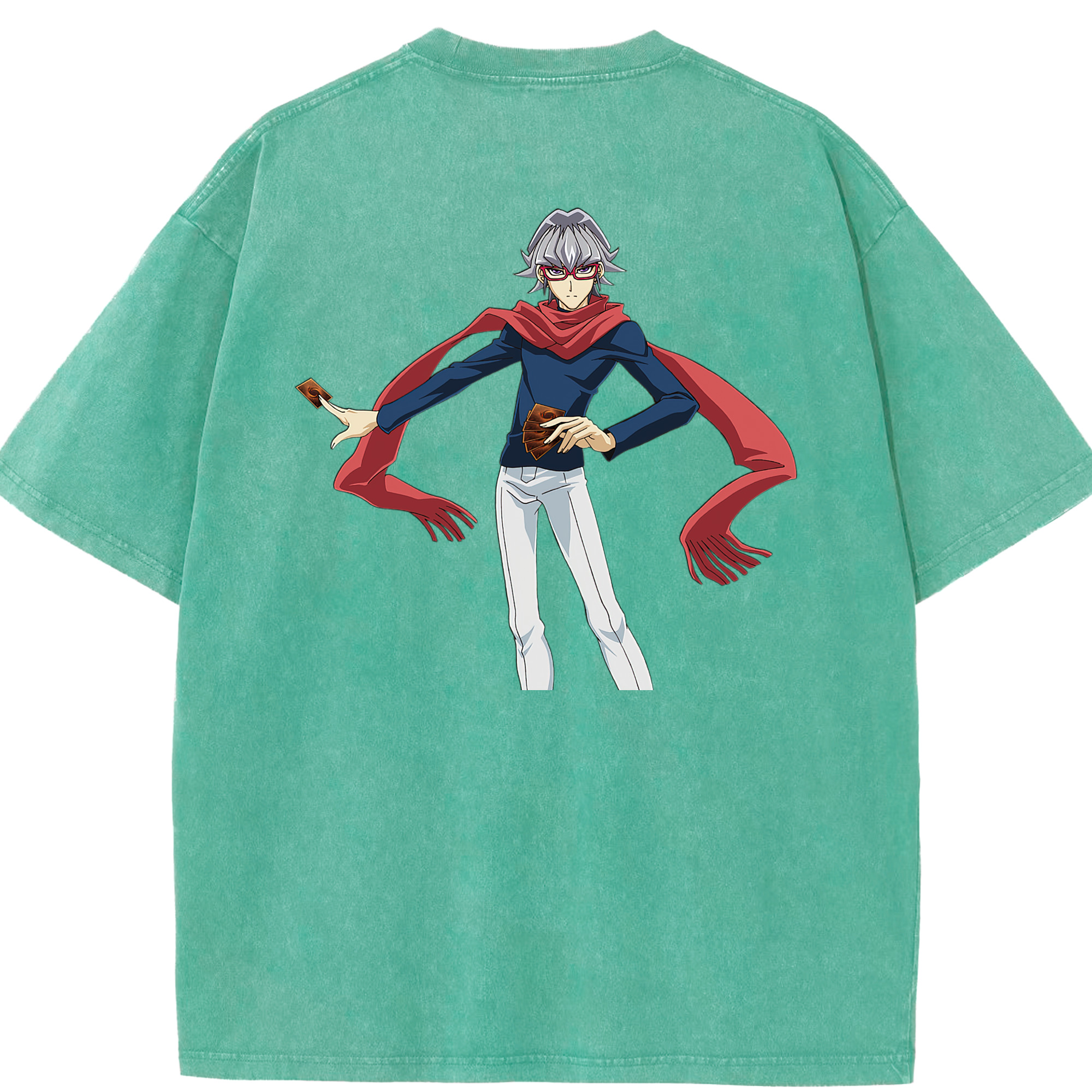 （画像用） 遊☆戯☆王 Yu-Gi-Oh! 綿100% ヴィンテージ風 半袖Tシャツ（背面プリント）